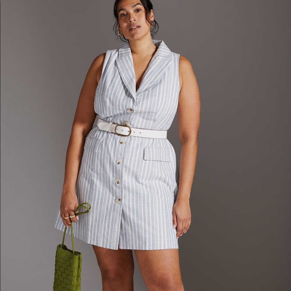 Anthropologie striped mini dress NWT